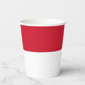 モナコの国旗 紙コップ (裏面)