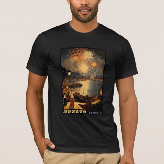 モナコの新年前夜 Tシャツ (正面)