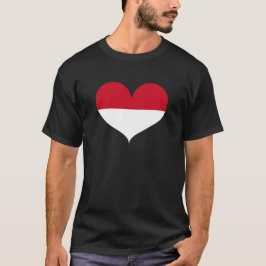 モナコの旗が好きです Tシャツ