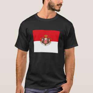 モナコの旗のTシャツ Tシャツ