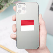モナコの旗 カスタムカット シール (スマートフォン)