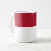 モナコの旗 コーヒーマグカップ (正面左)
