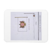 モナコの旗,フラッグフランスのの本から, c. マグネット (横)