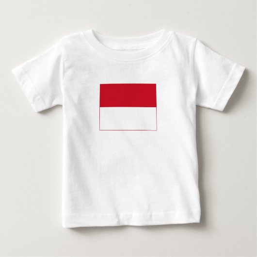 モナコの旗 ベビーTシャツ (正面)