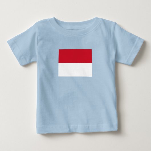 モナコの旗 ベビーTシャツ (正面)