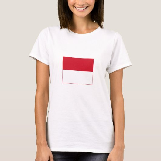 モナコの旗 Tシャツ (正面)