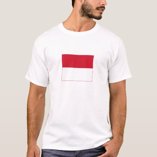 モナコの旗 Tシャツ (正面)