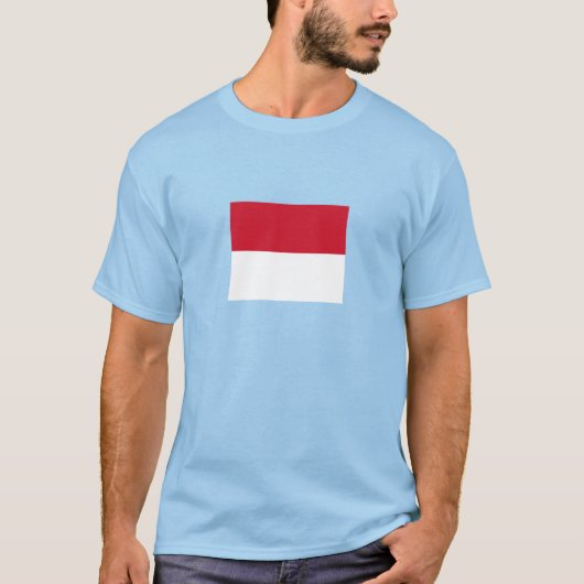 モナコの旗 Tシャツ (正面)