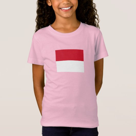 モナコの旗 Tシャツ (正面)