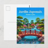 モナコの日本庭園 (Jardin Japonais) ポストカード (正面/裏面)