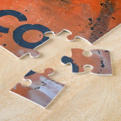 モナコアートのヴィンテージレーシングカー ジグソーパズル (側面)