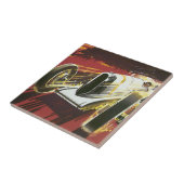 モナコグランプリ自動車レースのヴィンテージ旅行ポスター タイル (側面)