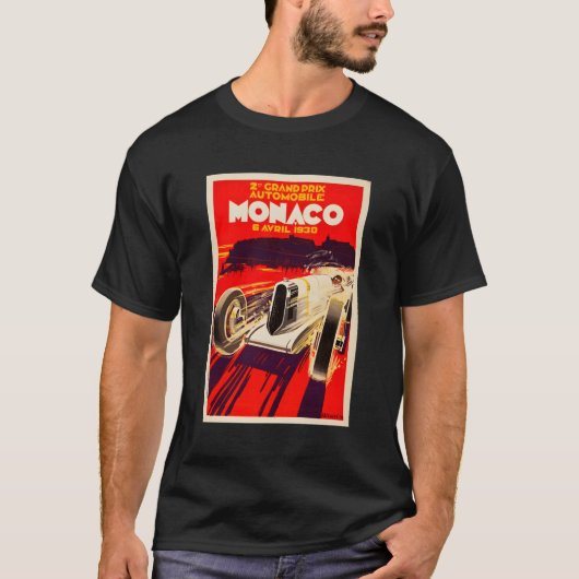 モナコグランプリ1930レースカー Tシャツ (正面)