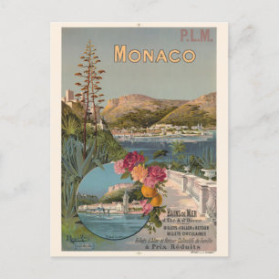 モナコバインズデマーヴィンテージのポスター1896 ポストカード