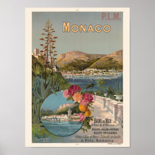 モナコバンドメルビンテージポスター1896 ポスター