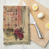 モナコファンシーヴィンテージリフランスのビエラフランス キッチンタオル (四つ折り)