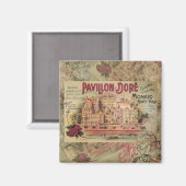 モナコファンシーヴィンテージリフランスのビエラフランス マグネット (正面/裏面)