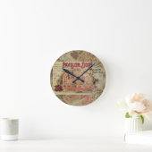 モナコファンシーヴィンテージリフランスのビエラフランス ラウンド壁時計 (ホーム)