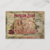 モナコファンシーヴィンテージリフランスのビエラフランス 名刺 (裏面)