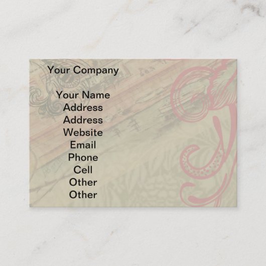 モナコファンシーヴィンテージリフランスのビエラフランス 名刺 (正面)