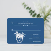 モナコブルービーチパームツリーデスティネーションシャルボード 出欠カード (スタンド正面)