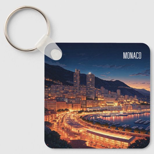 モナコモンテカルロアットナイト キーホルダー (正面)