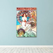 モナコモンテカルロバイアルフォンスミュシャ キャンバスプリント (インサイチュ (ウッドフロア))