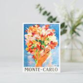 モナコモンテカルロフランスヴィンテージ旅行 ポストカード (スタンド正面)