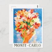 モナコモンテカルロフランスヴィンテージ旅行 ポストカード (正面/裏面)