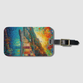 モナコモンテカルロベイインゴッホスタイル ラゲッジタグ