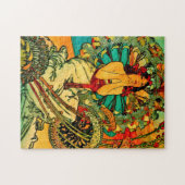 モナコモンテカルロポスターバイアルフォンスミュシャ ジグソーパズル (横)