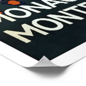 モナコモンテカルロヴィンテージ旅行ポスター ポスター (角)