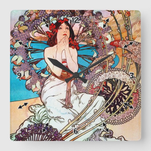 モナコモンテカルロ スクエア壁時計 (正面)