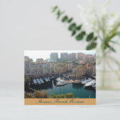 モナコヨットフランスのリビエラポストカード ポストカード (スタンド正面)