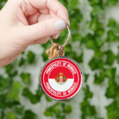 モナコラウンドエンブレム キーホルダー (手)