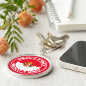 モナコラウンドエンブレム キーホルダー (側面)