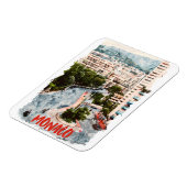 モナコレトロレーストラックリフランスのビエラトラベル マグネット (左側)