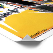 モナコレースカーヴィンテージアートプリントポスター ポスター (角)