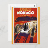 モナコヴィンテージグランプリトラベル ポストカード (正面/裏面)