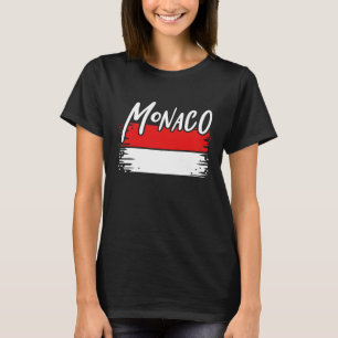 モナコ国旗のギフトプレミアム Tシャツ
