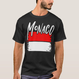モナコ国旗のギフト Tシャツ