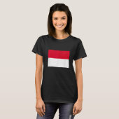 モナコ国旗のプレミアム Tシャツ (正面フル)