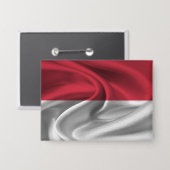 モナコ国旗のボタン 缶バッジ (正面/裏面)