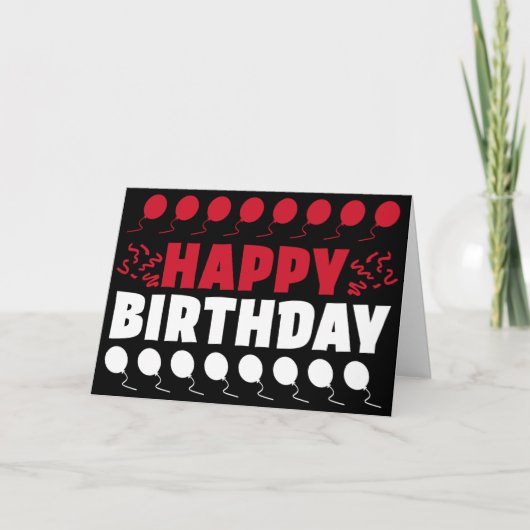 モナコ国旗の愛国的誕生日 カード (正面)