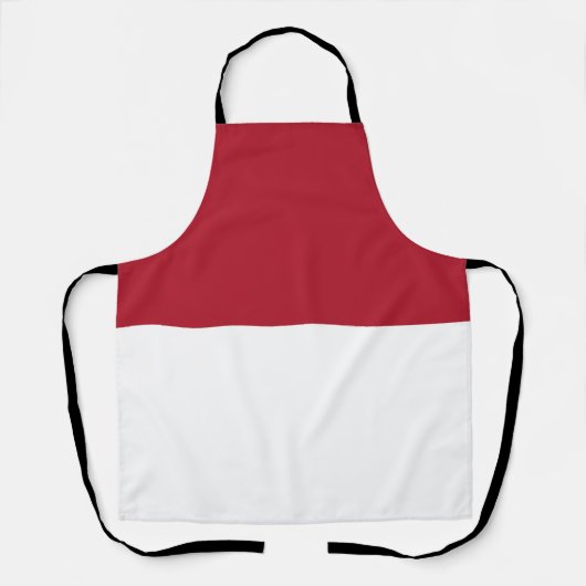 モナコ国旗 エプロン (正面)