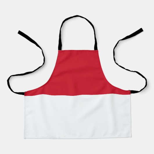 モナコ国旗 エプロン (正面)