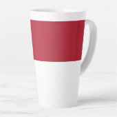 モナコ国旗 カフェラテマグ (右アングル)
