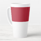 モナコ国旗 カフェラテマグ (左アングル)