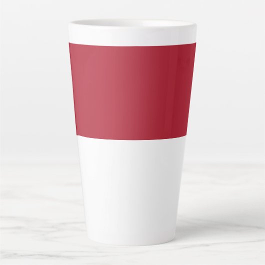 モナコ国旗 カフェラテマグ (正面)