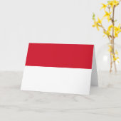 モナコ国旗 カード (黄色い花)